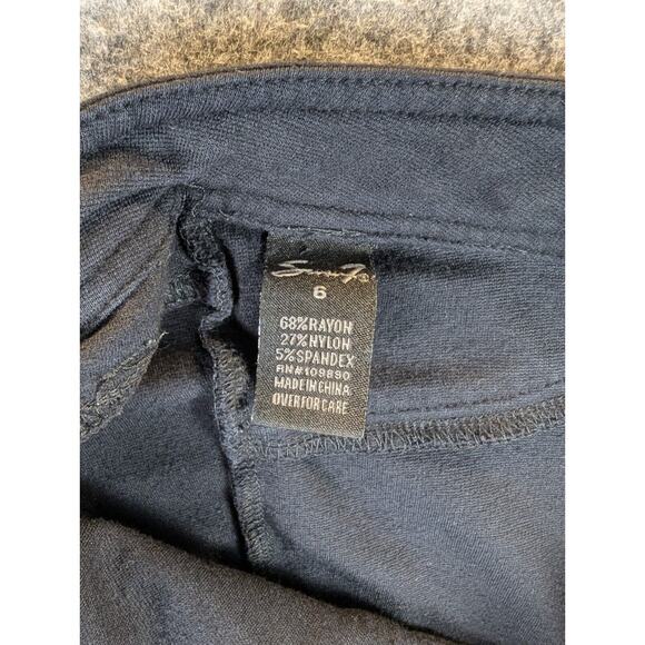 Seven7 Jeggings 6 Women's Stretch Black Pull On Rayon Blend - Picture 3 of 9